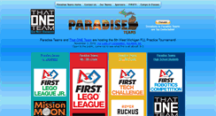 Desktop Screenshot of paradiseteams.org